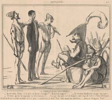 Commission des bastonnades, 19th century. Creator: Honore Daumier