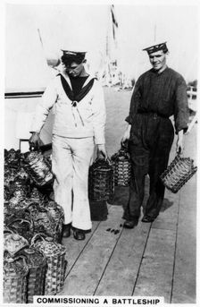 Commissioning a Battleship 1937