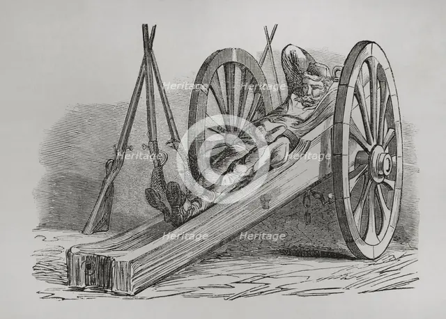 Communard - Gunner resting, Paris Commune, France, 1871.  Creator: Unknown.