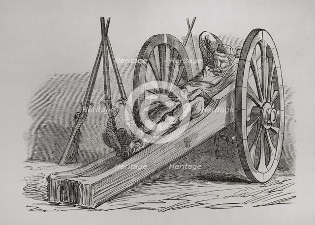 Communard - Gunner resting, Paris Commune, France, 1871.  Creator: Unknown.