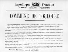 Commune de Toulouse, from French Political posters of the Paris Commune