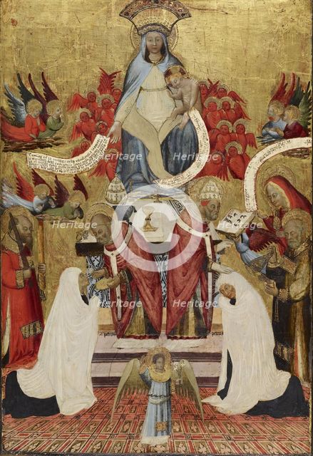 Communion and Consecration of Santa Francesca Romana, c1445. Creator: Antonio del Massaro da Viterbo.