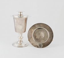 Communion Cup and Paten Cover, London, 1640/41. Creator: Unknown