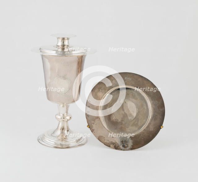 Communion Cup and Paten Cover, London, 1640/41. Creator: Unknown.