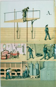 Communicating by speaking tube, 1882. Creator: Unknown