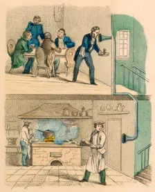 Communication by speaking tube, c1850. Creator: Unknown