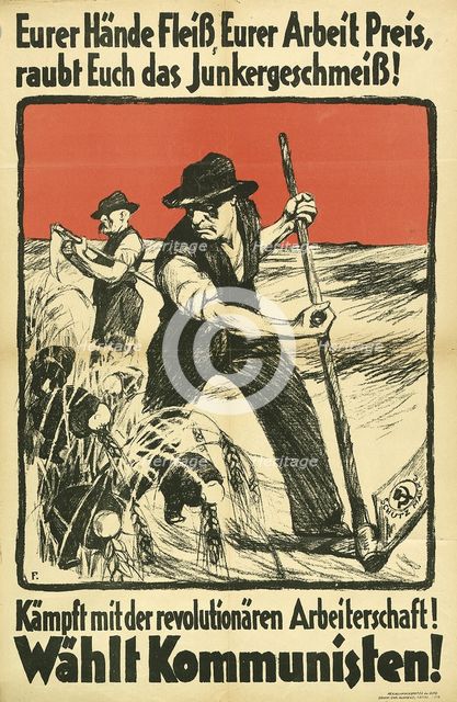 Communist Election Poster (KPD), ca 1931. Artist: Anonymous  