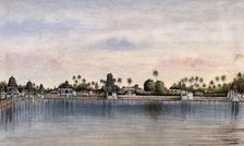 Comnaconum: sacred tank at the Shiva temple, (between 1800 and 1899?). Creator: Unknown