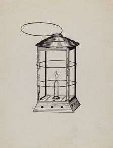 Comstock Miner's Lantern, 1936. Creator: Florence Huston