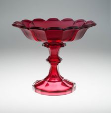 Compote, Bohemia, c. 1850. Creator: Bohemia Glass