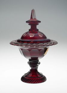 Compote, , c. 1850/70. Creator: Bohemia Glass