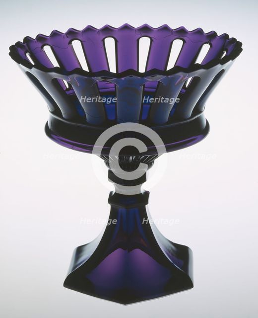 Compote on Stand, 1845/60. Creator: Boston and Sandwich Glass Company.