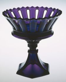 Compote on Stand, 1845/60. Creator: Boston and Sandwich Glass Company