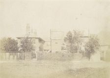 Compound of Buildings Surrounded By Fence, 1850s. Creator: Unknown