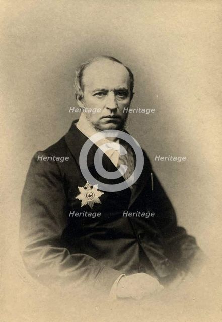 Composer and writer Prince Vladimir Fyodorovich Odoevsky (1803-1869), 1860s.