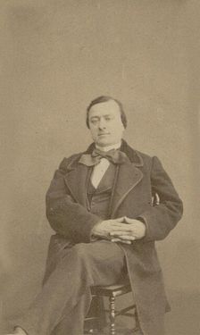 Composer Dominique François Xavier Boisselot (1811-1893), 1861. Creator: Photo studio Numa fils, Paris
