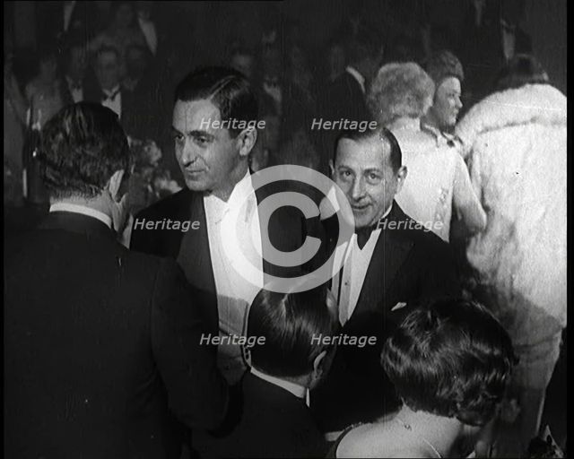 Composer Irving Berlin Talking to Two Male Civilians, 1924. Creator: British Pathe Ltd.