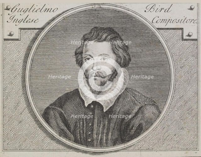 Composer William Byrd, ca 1730. Creator: Van Der Gucht (Vandergucht), Gerard (1696-1776).
