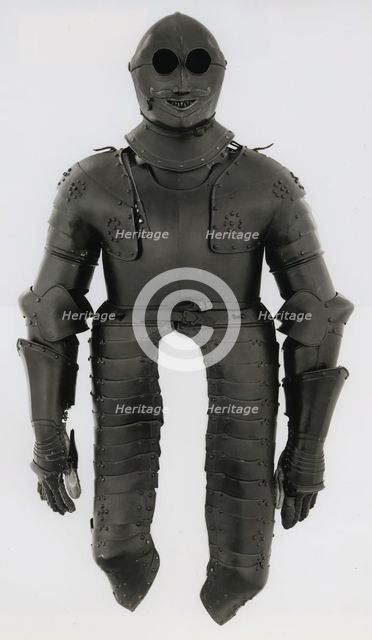 Composite Armor for Heavy Cavalry (Cuirassier), Nuremberg, 1620-40. Creator: Unknown.