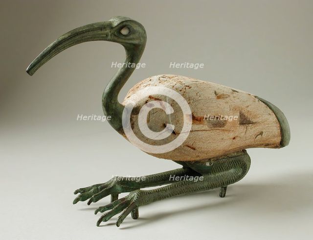 Composite Ibis Figure (image 2 of 2), 712-332 B.C.. Creator: Unknown.