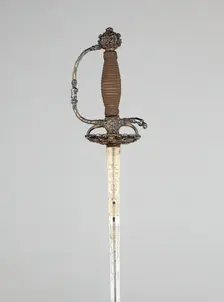 Composite Smallsword and Scabbard, Dutch, Hilt: c. 1650/60; blade: 1750/60. Creator: Unknown