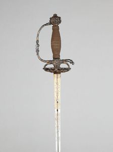 Composite Smallsword and Scabbard, Dutch, Hilt: c. 1650/60; blade: 1750/60. Creator: Unknown