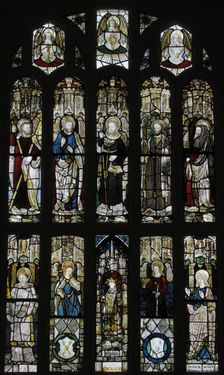 Composite Window of English Stained Glass, British, 15th century. Creator: Unknown