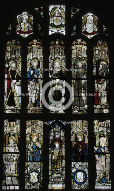 Composite Window of English Stained Glass, British, 15th century. Creator: Unknown.