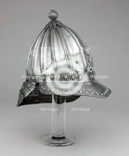 Composite Zischägge (Helmet), Flanders, c. 1620. Creator: Unknown.