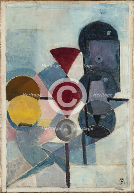 Compositie II (Still Life), 1916. Creator: Theo Van Doesburg.