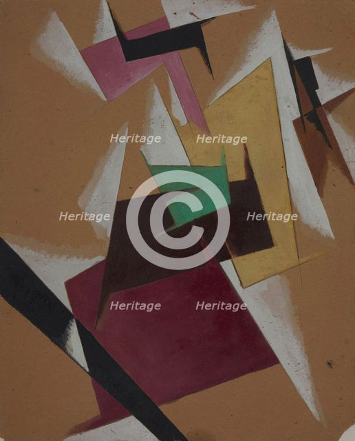 Composition, 1921. Creator: Popova, Lyubov Sergeyevna (1889-1924).