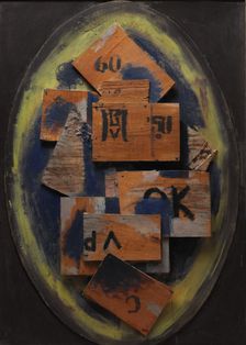 Composition 2;The Second Commandment, 1918. Creator: Vilhelm Lundstrom