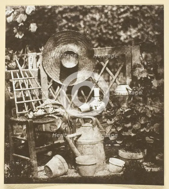 Composition au chapeau, c. 1842, printed 1965. Creator: Hippolyte Bayard.