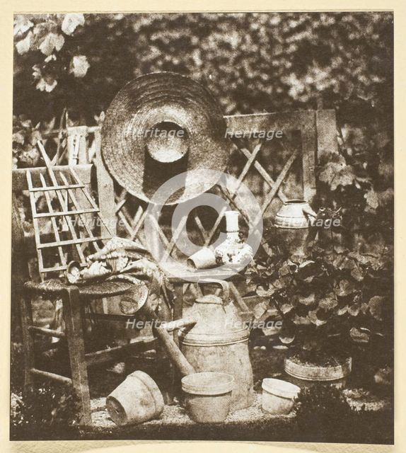 Composition au chapeau, c. 1842, printed 1965. Creator: Hippolyte Bayard.