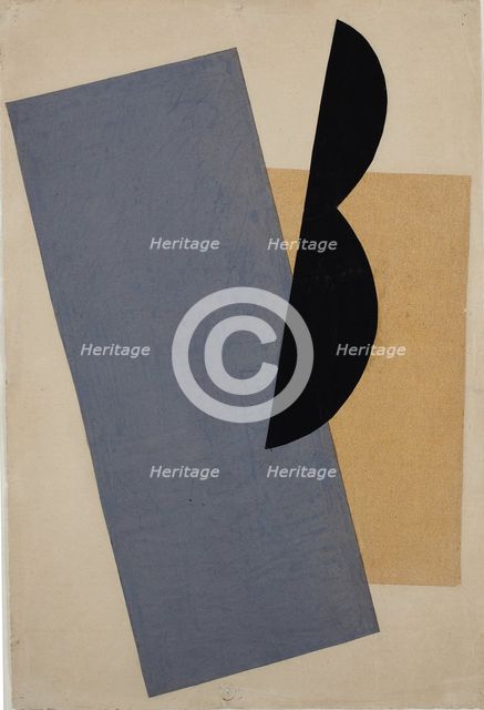 Composition (Blue-Yellow-Black). Artist: Popova, Lyubov Sergeyevna (1889-1924)