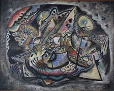 Composition. Grey Oval, 1917. Artist: Kandinsky, Wassily Vasilyevich (1866-1944)