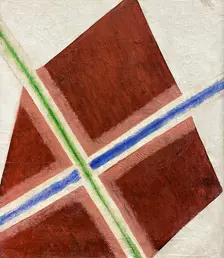 Composition. Diffusion of color (Diffusion of Light), 1917. Creator: Rozanova, Olga Vladimirovna (1886-1918)