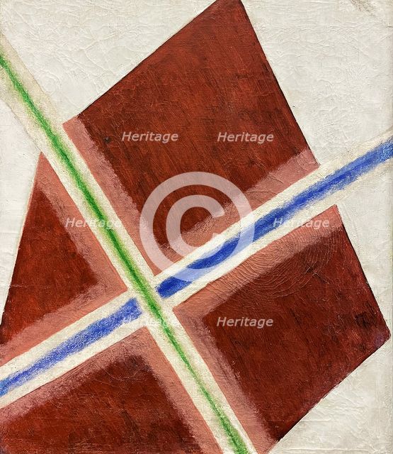 Composition. Diffusion of color (Diffusion of Light), 1917. Creator: Rozanova, Olga Vladimirovna (1886-1918).