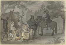 Composition for "Götz von Berlichingen" (Act 5, Scene 6), mid-19th century. Creator: Karl Sandhaas
