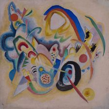 Composition in Yellow, 1920. Creator: Kandinsky, Wassily Vasilyevich (1866-1944)