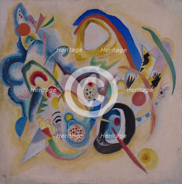 Composition in Yellow, 1920. Creator: Kandinsky, Wassily Vasilyevich (1866-1944).