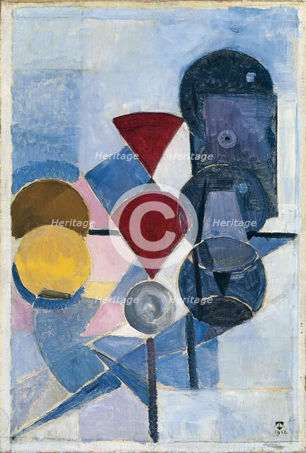 Composition II (Still Life), 1916. Artist: Doesburg, Theo van (1883-1931)