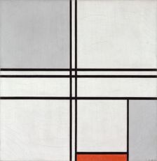Composition (No. 1) Gray-Red, 1935. Creator: Piet Mondrian