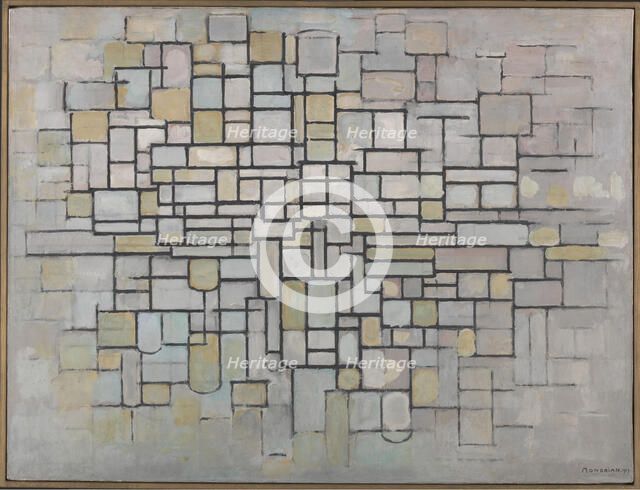 Composition No. 2, 1913. Creator: Mondrian, Piet (1872-1944).