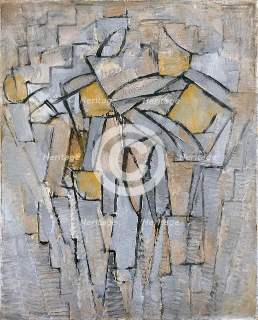 Composition No. XIII / Composition 2, 1913. Artist: Mondrian, Piet (1872-1944)