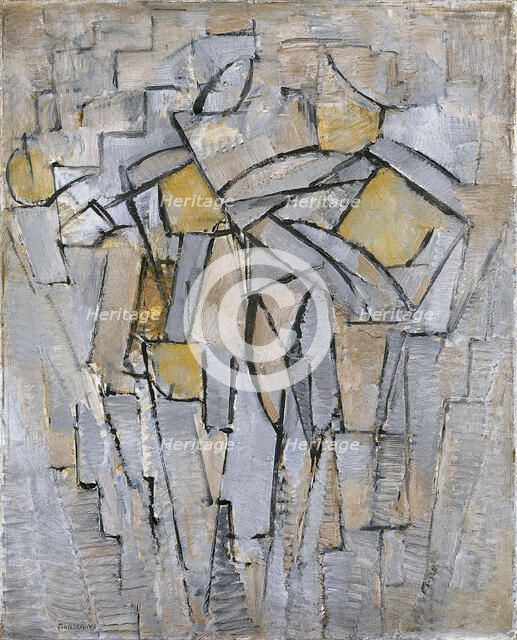 Composition No. XIII / Composition 2, 1913. Artist: Mondrian, Piet (1872-1944)