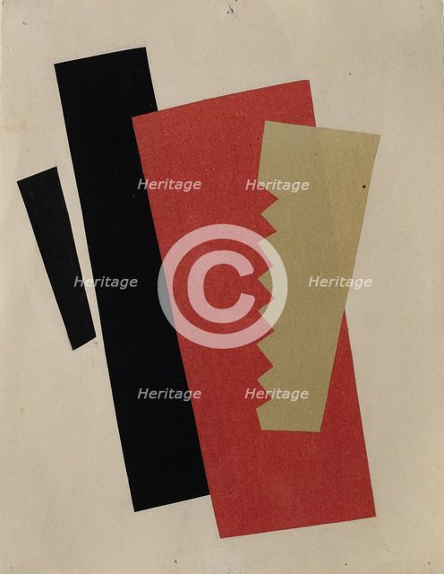 Composition (Red-Black-Gold). Artist: Popova, Lyubov Sergeyevna (1889-1924)
