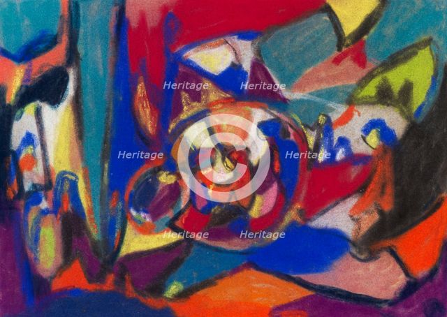 Composition (Worship), 1930. Creator: Hölzel, Adolf (1853-1934).