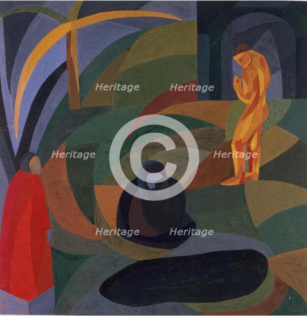 Composition with three figures, 1911-1941. Creator: Freundlich, Otto (1878-1943).