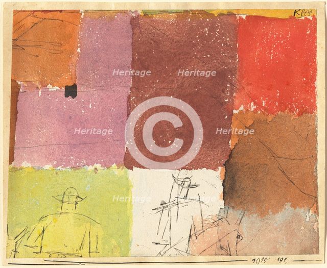 Composition with Figures, 1915. Creator: Paul Klee.